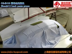 As emendas da parte traseira e do ombro da camisa pressionam a máquina para a roupa 1.5KW 220V