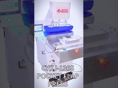 Máquina de prensagem de flaps de bolso