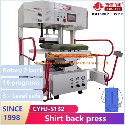 Máquina de pressão da camisa para o deslocamento giratório da parte traseira do corpo e a máquina passando da camisa vertical da imprensa CYHJ-S132