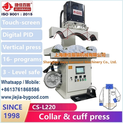 máquina de pressão vertical elétrica da camisa 220V para a imprensa da selagem da emenda do lado de corpo da luva