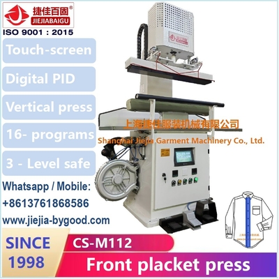 Máquina de pressão vertical livre 220V da camisa do enrugamento para a selagem da emenda do lado de corpo da luva