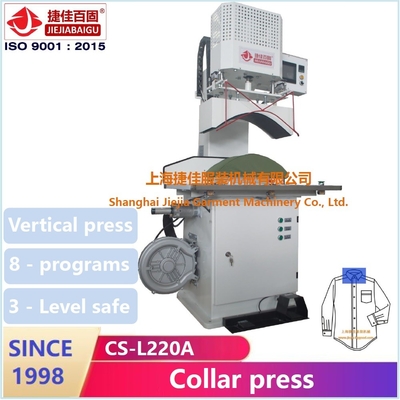 Máquina elétrica de prensagem vertical de camisas de 220 V para prensagem de punhos de colar