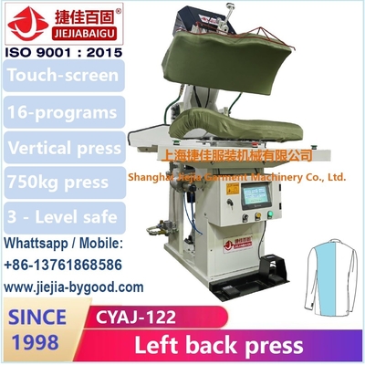 Colete Vertical Blazer Suit Ironing Press Machine Touch Screen Necessidade de bomba de vácuo