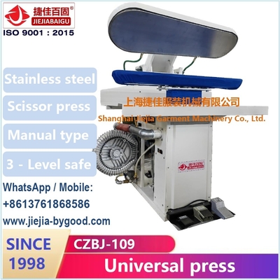 Serviço de lavanderia Calças Calças Legger Pressão a vapor Máquina Pressão vertical Sistema automático de controle de tela sensível ao toque