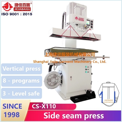 Máquina de pressão vertical 220V da camisa para a imprensa da selagem da emenda do lado de corpo da luva