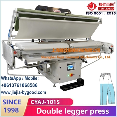 Calça dupla Legger Pressing Machine Prensa vertical tela sensível ao toque estiramento quadro