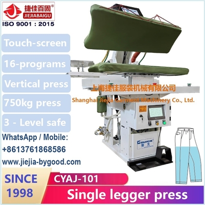 Calças de roupa Calças de roupa de roupa de roupa Legger Prensa Máquina Prensa vertical Sistema automático de controle de tela sensível ao toque