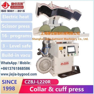 quality Lavanderia Pressão a vapor utilidade SS camisa colarinho punho máquina de prensagem equipamento touch-screen factory